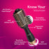 HV2179 Hot Air Brush for Hair, Blow Dryer Brush, Volumizer & Styler, 360° Airflow Vent, Oval Barrel for Hair Volume, Charcoal Bristles, Ceramic Coating Brushing Head, 1200W